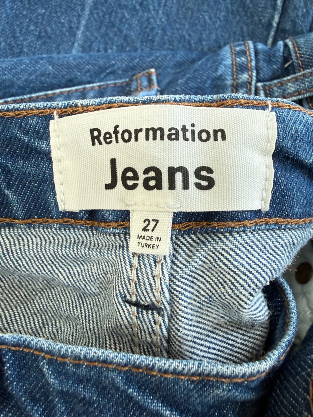 Reformation Cynthia High-Rise Straight Leg Jeans - Picture 9 of 10
